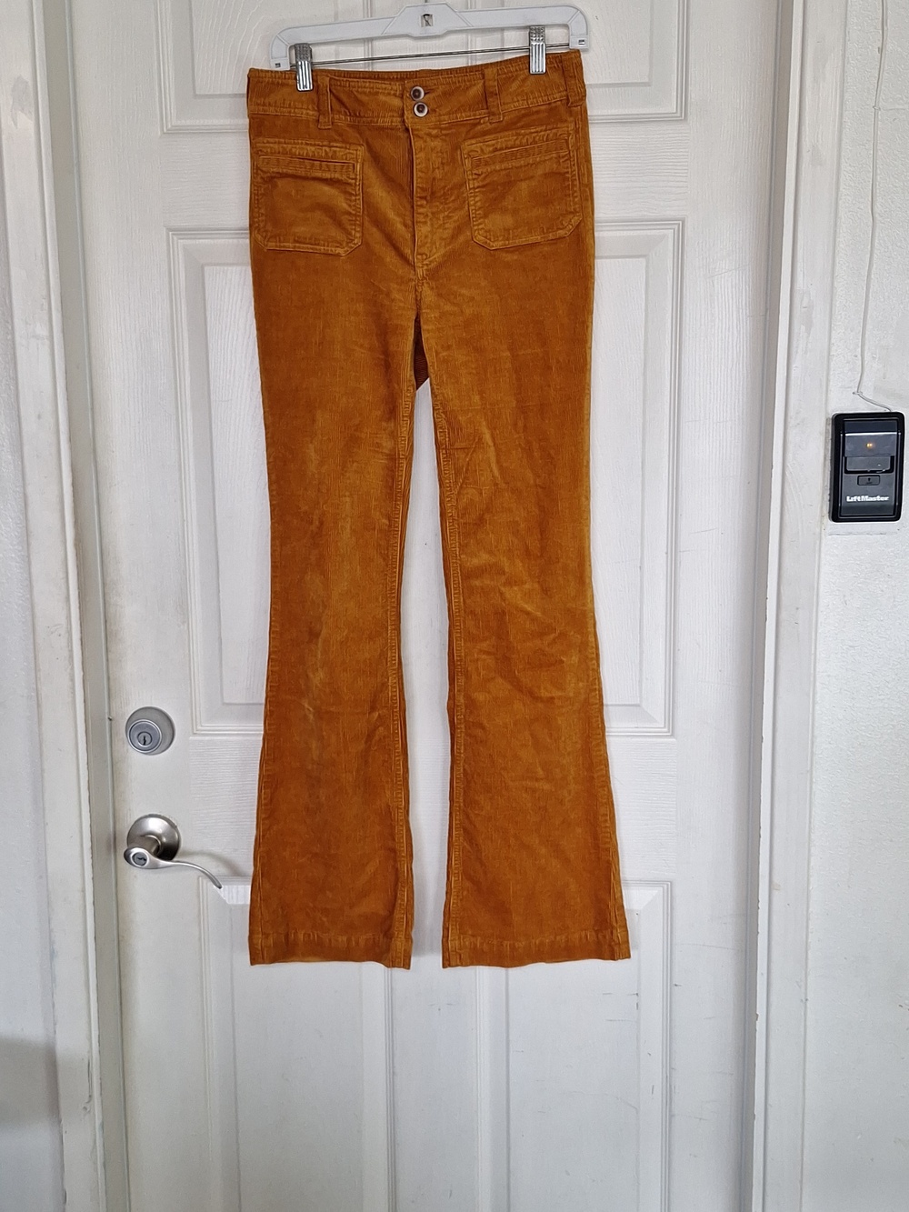 Pilcro And The Letterpress Corduroy Trouser BootCut Pants Size 27 Mustard Anthro